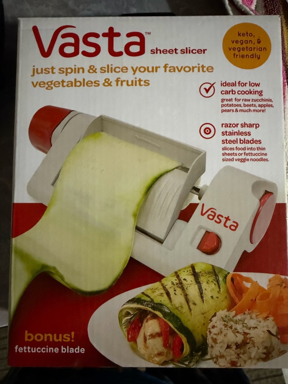 Sheet Slicer — White with Red Accents